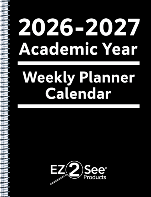 EZ2See 2026-2027 Academic Weekly Planner Calendar Front Cover